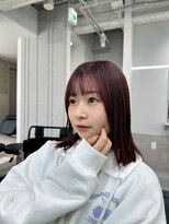 ジゼル 中津大分(GiseL)&nbsp;カシスピンクカラー　ブリーチなしWカラー　艶カラー　髪質改善