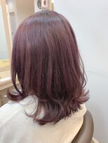 アルターリール(aL ter Rire)&nbsp;くびれヘア/アプリコットオレンジ/ハイライトカラー/福原遼華