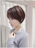 くびれショート　オリーブベージュ30代40代50代
