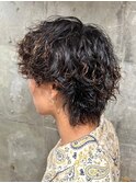 波巻きスパイラル　束感　ソフトウルフ