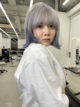 エゴル ナゴヤサカエ(ENGOL NAGOYA SAKAE) 坂野貴哉/ホワイトシルバー/デザインカラー/ハイトーンカラー