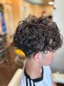 メンズカット+スパイラルパーマ+５STEPトリート＋フェイスシェーブ/￥15120