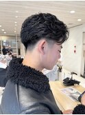 フェザーパーマ毛流れパーマニュアンスパーマメンズカット