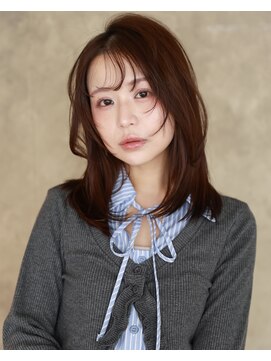 メノン 茨木店(Menon) ミディアムレイヤー　チョコレートブラウン　フェイスレイヤー