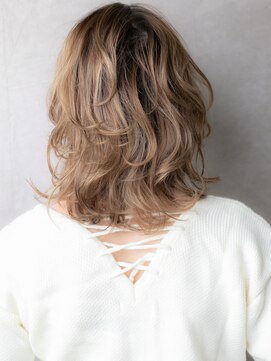 カバーヘア 上尾西口店(COVER HAIR) ハイトーンカラードライパーマ外ハネウルフカットX上尾10代20代