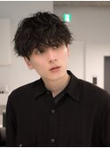 ラウンドマッシュ ナチュラルマッシュ 銀座 メンズパーマ