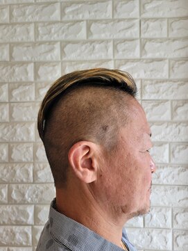 松本平太郎美容室 国立店 40代50代60代×モヒカン×ハイライト