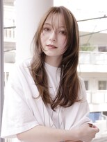 エムスラッシュ アヴェダ 自由が丘(M.SLASH AVEDA)&nbsp;レイヤーロング/顔まわりレイヤー/レイヤーカット/シアベージュ