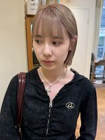 ナック 茶屋町(knack chayamachi)&nbsp;ミルクティーベージュ×ミニボブ/阪急梅田