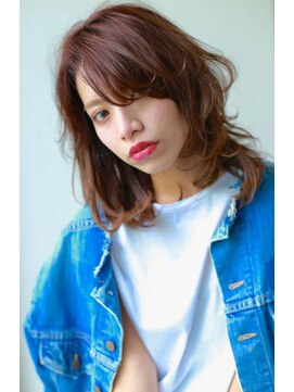 ラべリー 池袋(LOVELEY) 【 LOVELEY 】 大人流しうざバング × ピンクベージュ