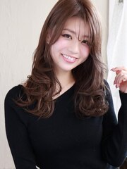 Regalo☆大人かわいいシアベージュのゆるふわロング☆