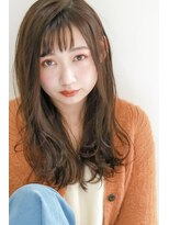 ネイヴィル(navile)&nbsp;小顔無造作カール×ミルクティーブランジュカラー