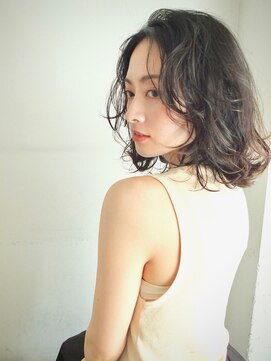 リーケ(Liike) ミディアムパーマスタイル/黒髪カタログ/ココアベージュ/代官山