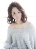 【ロンド恵比寿店】大人可愛いゆるふわウェーブセミディ
