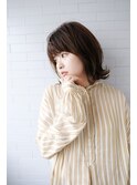 Sungoose カーキグレージュ大人かわいいフェザーバング
