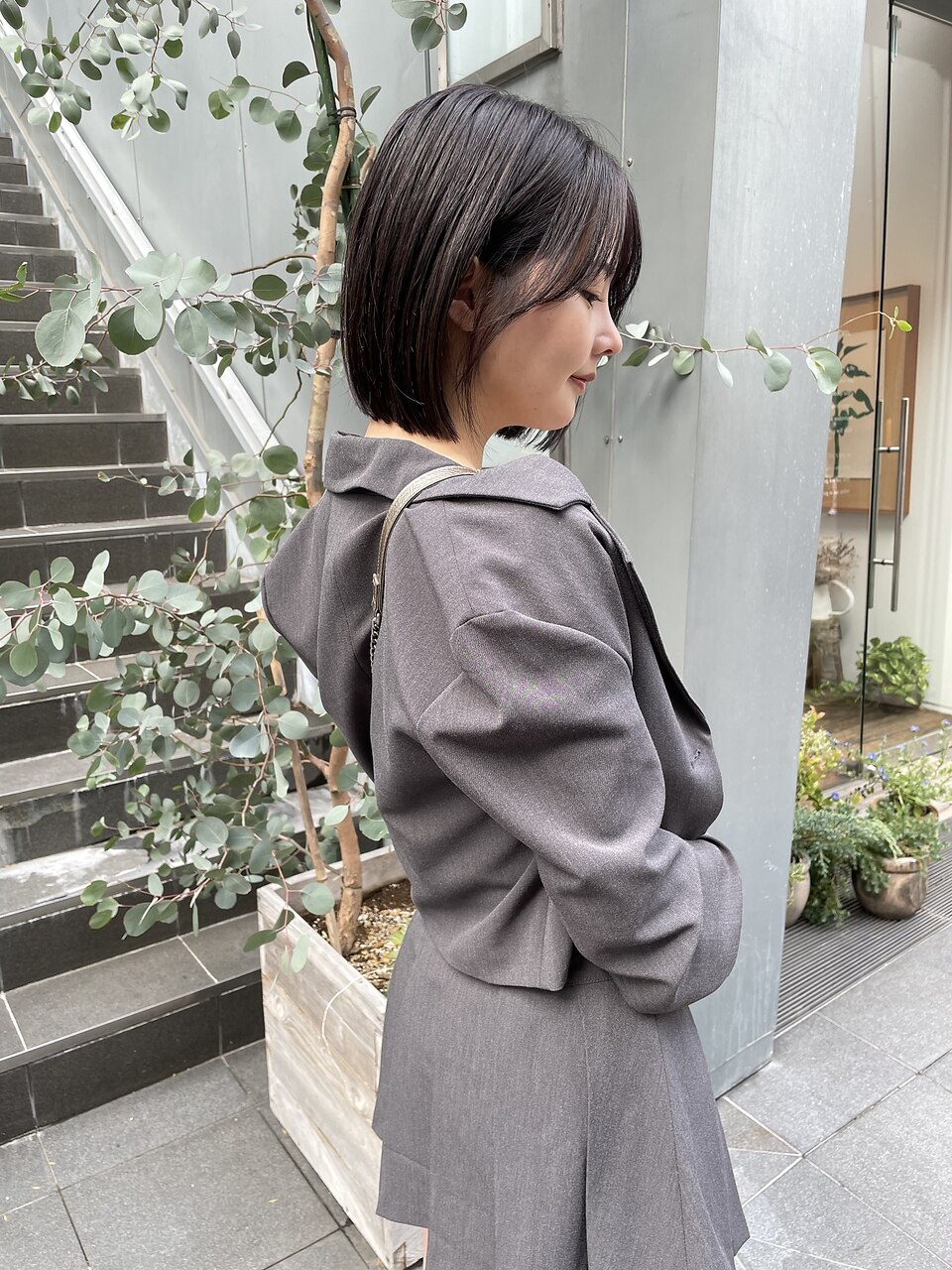 NUDE 10代20代30代 ぶつ切りボブ 結べるボブ ワンレングスボブ