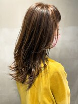 ベルベットヘア 千早店(Velvet hair) ハイライト×ワンカールレイヤースタイル 【福岡聖容】