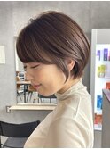 30代40代大人女性/前髪なしショートボブ/ショートヘア/髪質改善