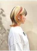 ウルフカット/デザインカラー2