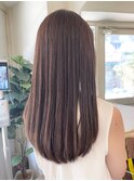 大人女子のヘルシーヘア艶感ナチュラルストレート美髪髪質改善