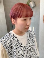 テトヘアー(teto hair)&nbsp;ピンクカラー、アプリコットピンク、ワイドバング