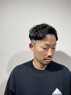 レンゲン(LENGEN) 束感刈り上げビジネス七三ツーブロックアップバング１２５８