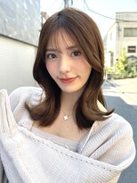 ミラリー トウキョウ(Mirareee Tokyo)&nbsp;20代30代40代◎前髪パーマグレーベージュレイヤーロング黒髪