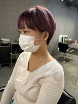 メイカ(MEIKA)&nbsp;【ぱっつんバング × ショート × ラベンダーピンク】浅野美紀
