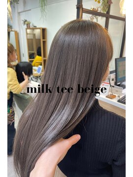 シャルムバイケンジ(Charm.by KENJE) 【ミルクティー】銀座/似合わせカット/トリートメント/カラー