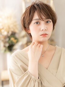 カバーヘアアンドスパ ブリス 浦和(COVER HAIR&SPA bliss) 斜めバングひし形レイヤーマッシュショートa浦和20代30代40代