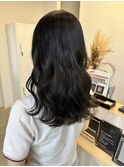 ふんわりセミロングスタイル
