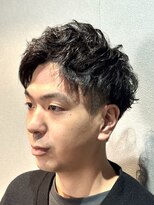 ライム(RHYME)&nbsp;アップバングニュアンスパーマ/10代/20代/30代/メンズカット