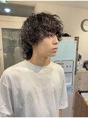 横浜★人気ウルフのメンズパーマ