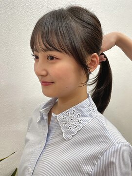 ディフィーノ 赤坂(DIFINO) 顔まわりレイヤー/結んでも可愛い