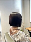 10代20代タッセルボブストレートボブ髪質改善