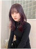 【韓国】ブリーチダブルカラー×大人美人レッドバイオレット