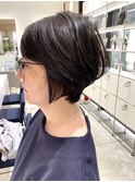 大人くびれショート/白髪ぼかしハイライト/武蔵小杉/自由が丘