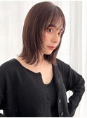 ミニウルフ/レイヤーカット/卵型/ワイドバング/似合わせカット_1