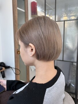 シア 新小岩店(SHEER) ミニボブ×ミルクティーベージュ