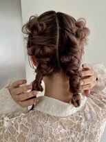 エイチ(H) xヘアセット/イメチェン/ホワイトブロンド/外ハネボブ/美髪/