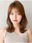 斜めバング小顔カットワンカールレイヤーカットくびれヘア