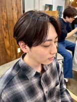 ファルベ(Farbe) ・スパイキーショートブルーブラックフェザーパーマサーフカール