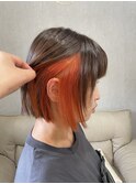 mini BOB/ボブ/切りっぱなし  イヤリングカラー
