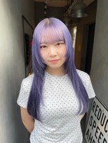 ジーナ(XENA)&nbsp;夏のヘアアレンジ　ラベンダーカラー