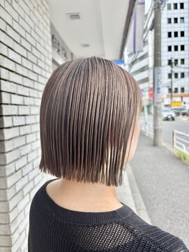 オーガニックエコ 川越(organic+eco) 20代30代ワンレン切りっぱなしベージュ秋ヘア大人ヘア