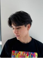 エアー 銀座タワー(AIR)&nbsp;メンズカット/韓国風/センターパート/黒髪/爽やか