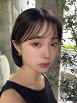 メゾンアクア 表参道(Maison ACQUA) 切りっぱなしボブナチュラルボブミディアム前髪縮毛矯正表参道