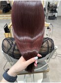 艶々ボルドーカラー