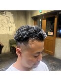 メッシュ×極道パーマ