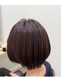 モーヴアッシュ×丸みショート